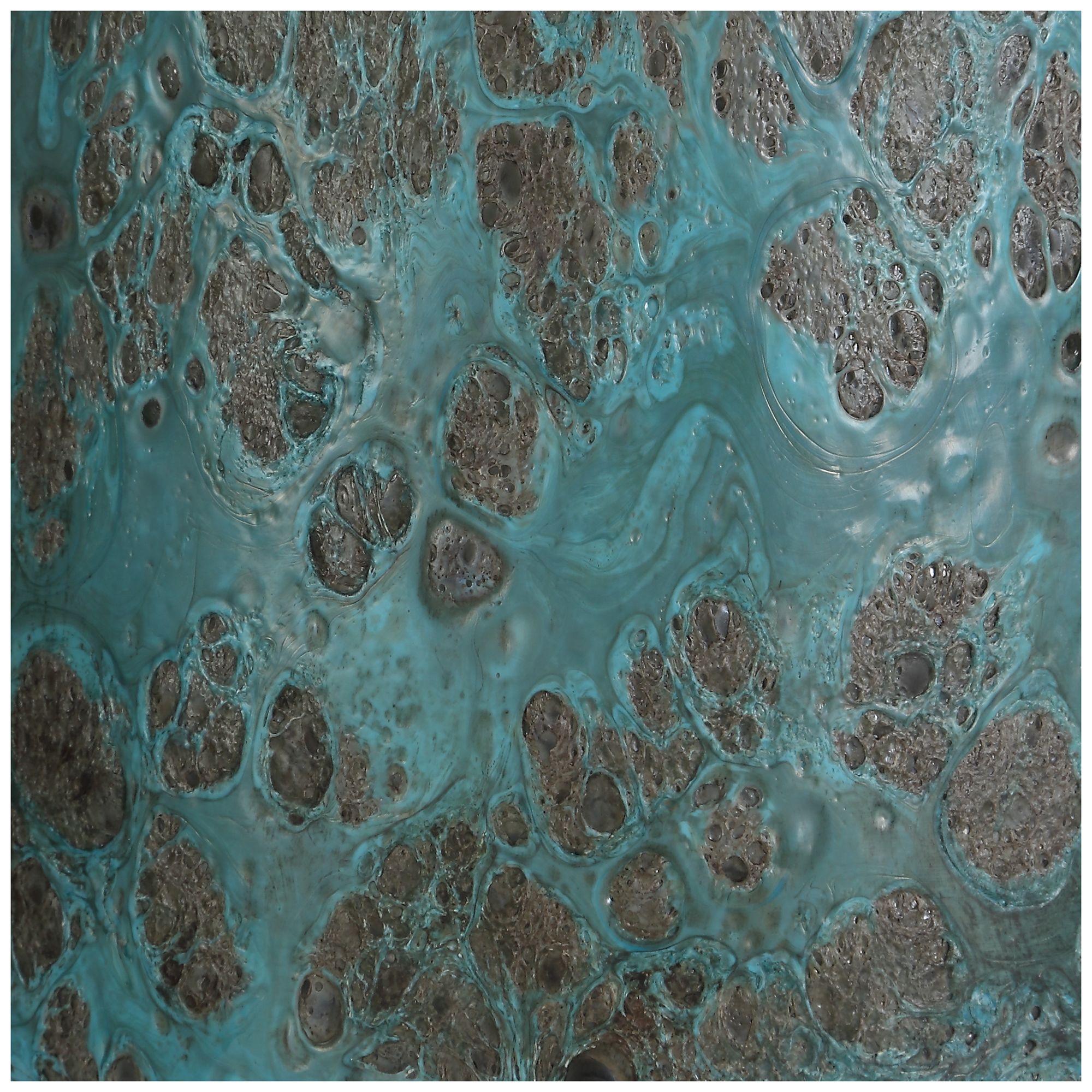 Image 5 Uttermost Dauphine Teal Glaze Glass Table Lamp more views