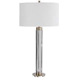 Image1 of Uttermost Davies 32 1/2" High Modern Steel and Brass Table Lamp