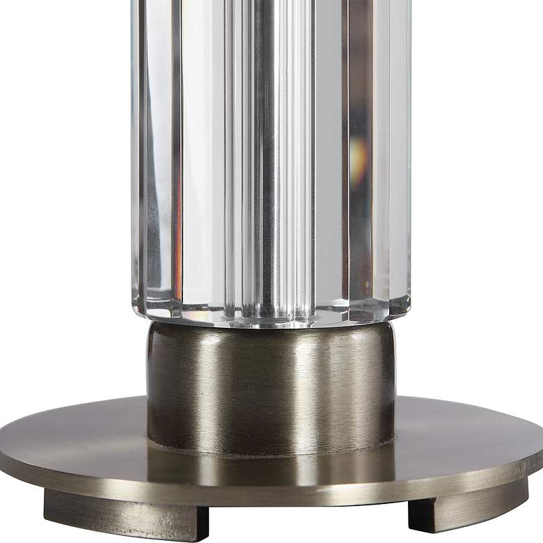 Image 6 Uttermost Davies Crystal Table Lamp with White Linen Shade more views