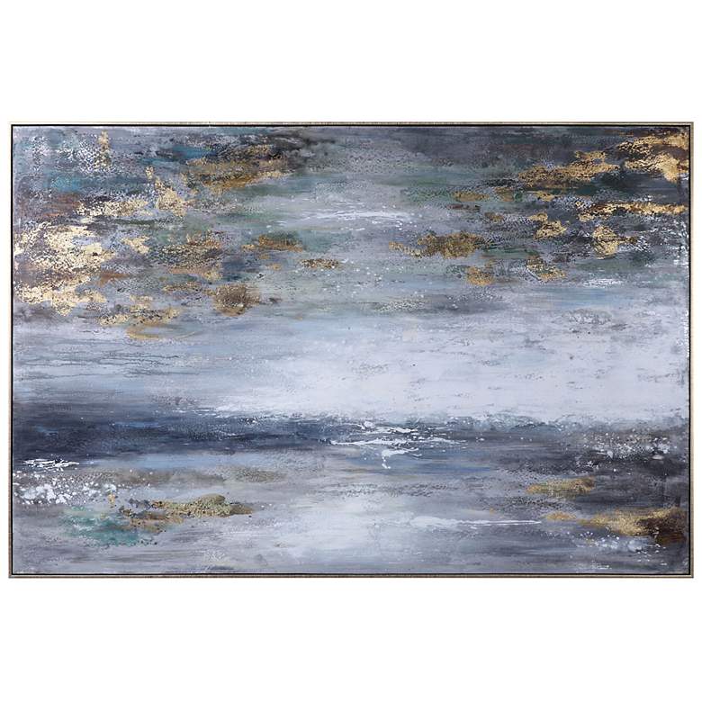 Image 2 Uttermost Dawn to Dusk 73" Wide Framed Canvas Wall Art