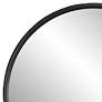 Uttermost Dawsyn Aged Black 44" Round Wall Mirror