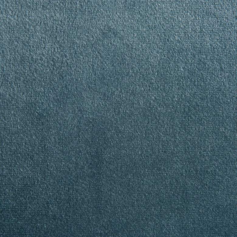 Image 7 Uttermost Dax Teal Blue Velvet Tufted Accent Chair more views