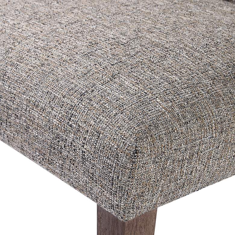 Image 6 Uttermost Daxton 27" Wide Contemporary Gray Fabric Armless Side Chair more views