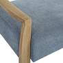6_Uttermost Daylight 59"W Sky Blue Fabric Rectangular Bench more views
