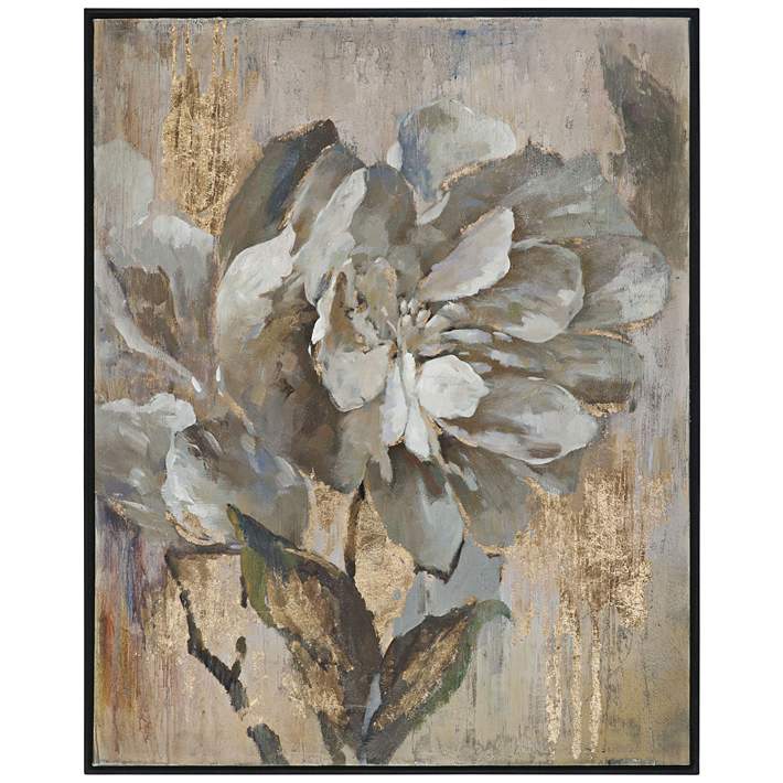 Champagne Leaves 3-Piece 40 3/4 High Canvas Wall Art Set