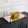 1_Uttermost Deki 23 3/4" L Gold Iron and Acrylic Tray