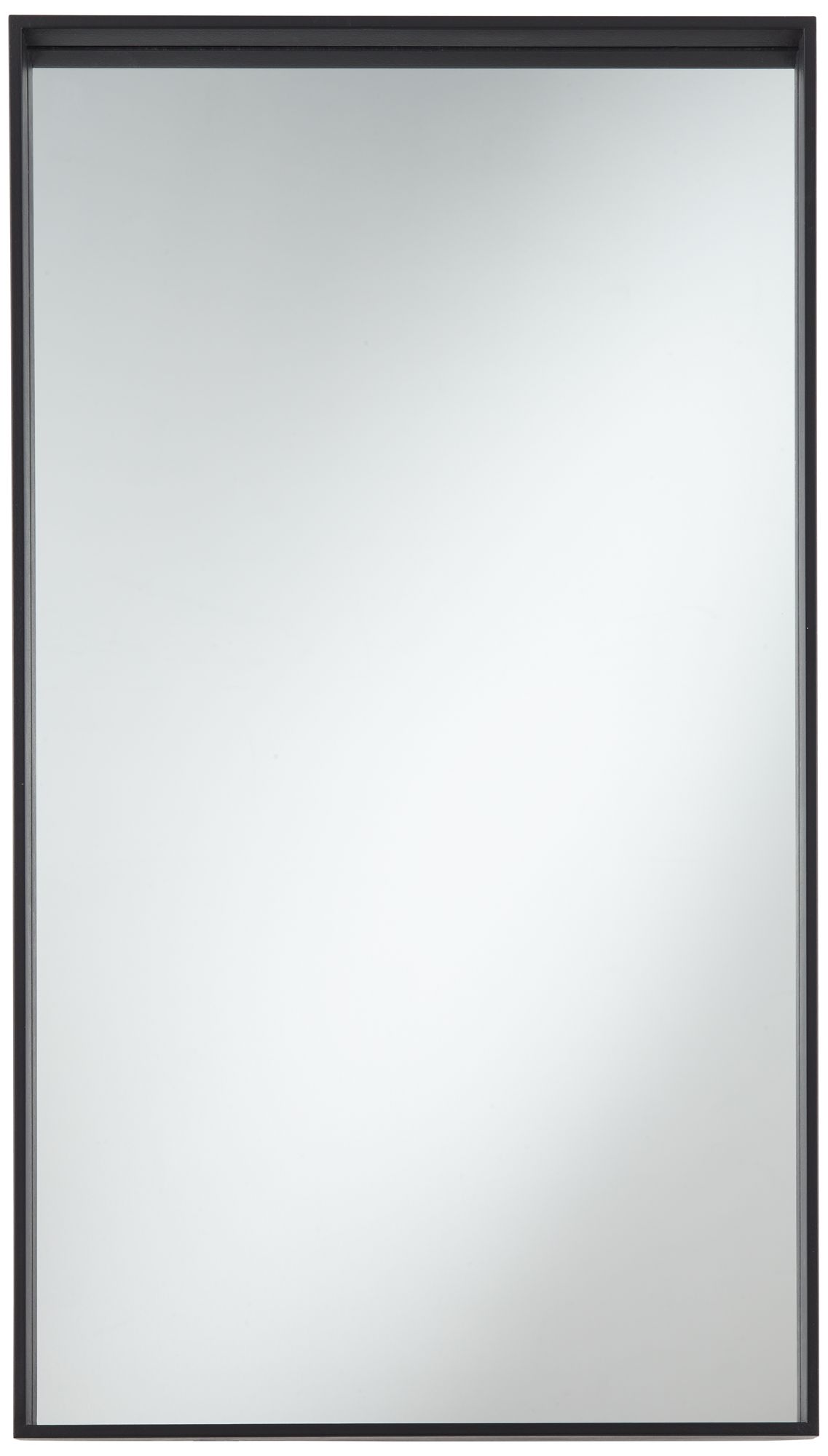 Image 2 Uttermost Delaney Matte Black 24"x42" Rectangular Wall Mirror