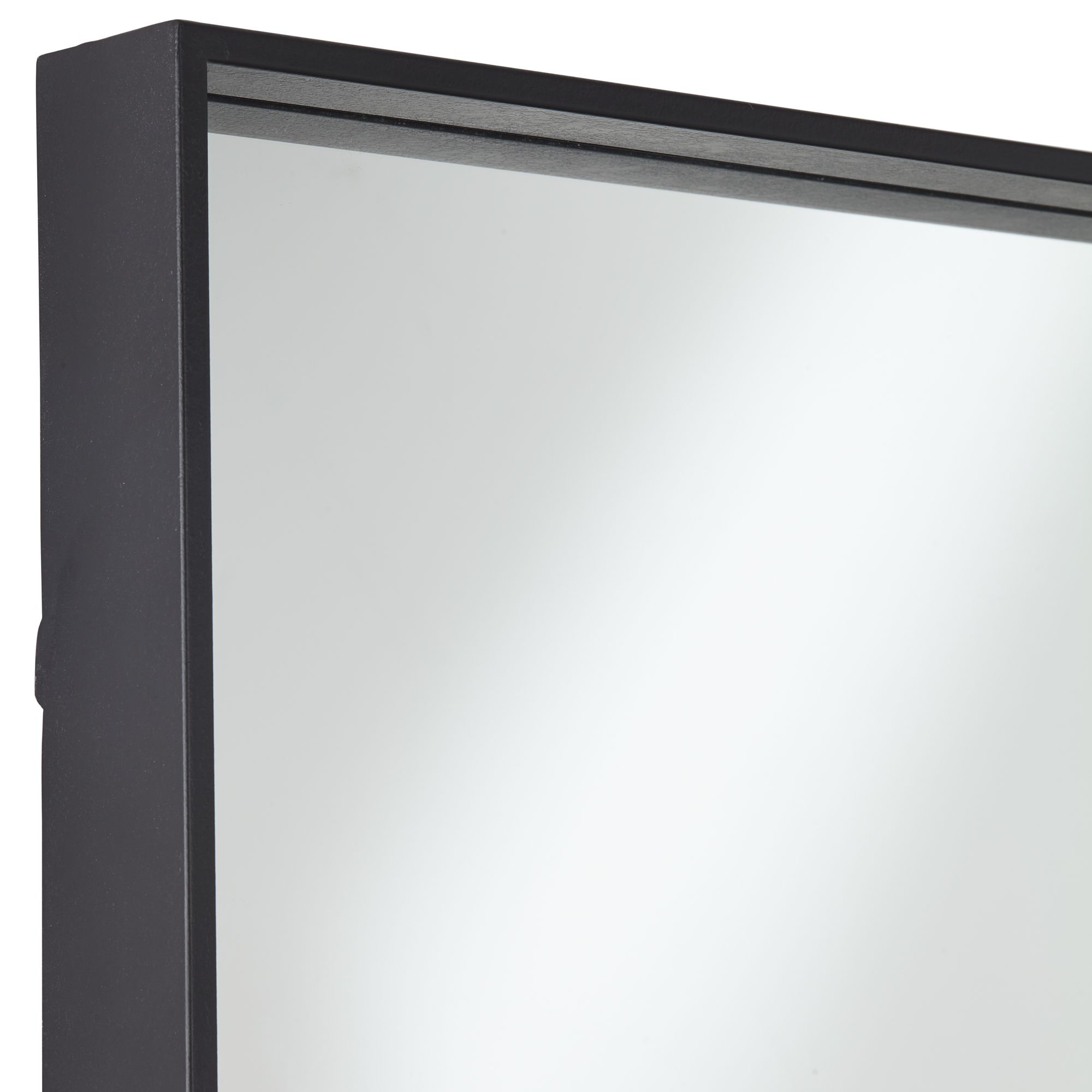 Image 3 Uttermost Delaney Matte Black 24"x42" Rectangular Wall Mirror more views