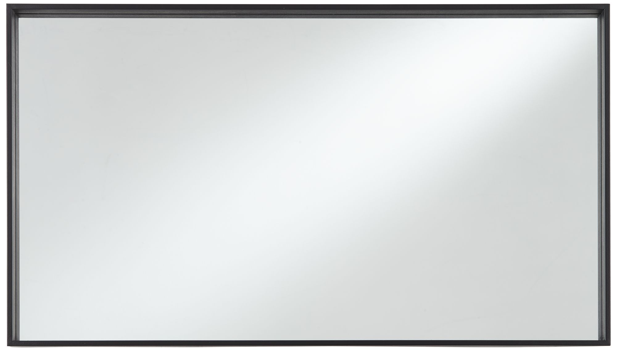 Image 5 Uttermost Delaney Matte Black 24"x42" Rectangular Wall Mirror more views