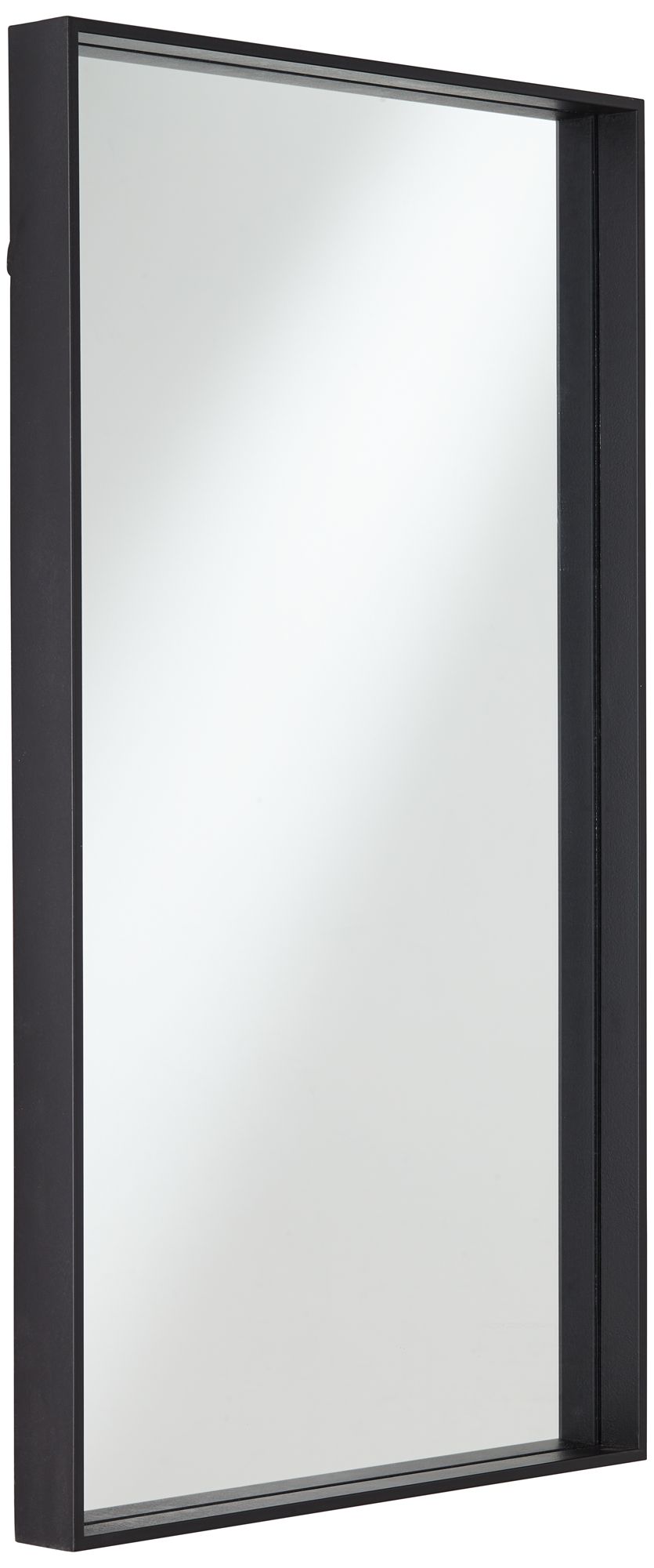 Image 6 Uttermost Delaney Matte Black 24"x42" Rectangular Wall Mirror more views