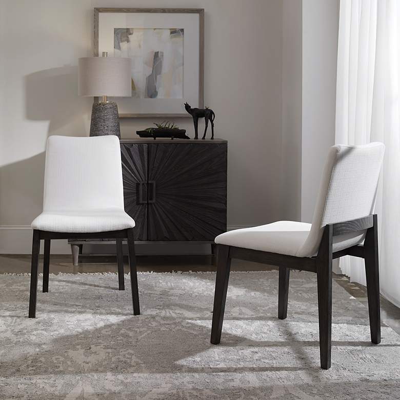 Image 3 Uttermost Delano Set of 2 Armless Chairs more views