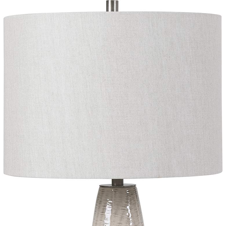 Image 4 Uttermost Delgado 27 3/4 inch Distressed Light Gray Ceramic Table Lamp more views