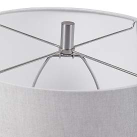 Image5 of Uttermost Delgado 27 3/4" Distressed Light Gray Ceramic Table Lamp more views