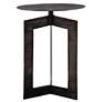 2_Uttermost Deltoid 17 1/2" Wide Rich Gunmetal Accent Table