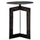 Uttermost Deltoid 17 1/2" Wide Rich Gunmetal Accent Table