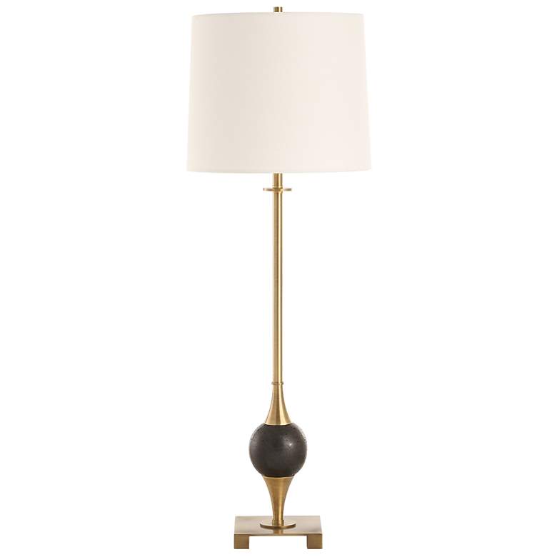 Image 5 Uttermost Dempsey Plated Brass Buffet Table Lamp more views