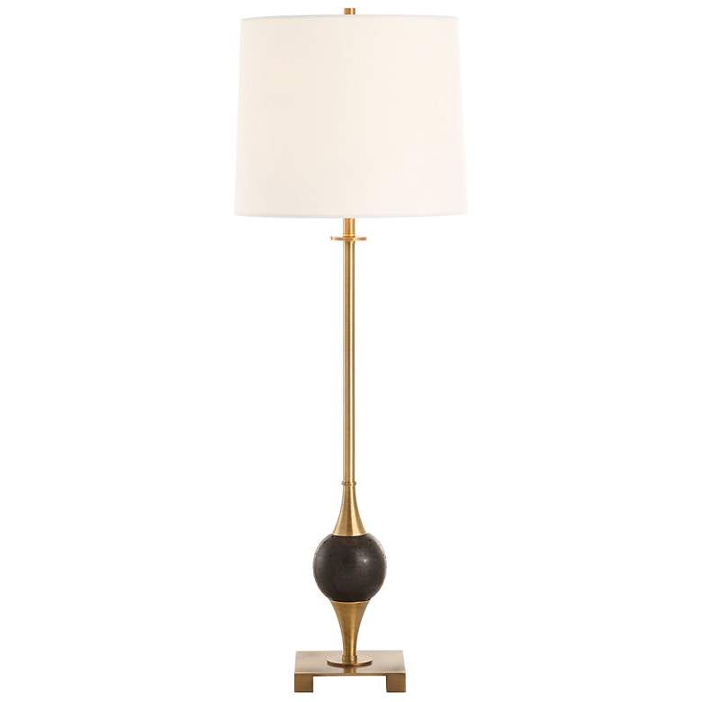 Image 6 Uttermost Dempsey Plated Brass Buffet Table Lamp more views