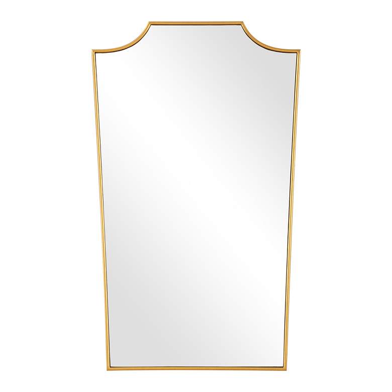 Image 2 Uttermost Demure Antique Gold Leaf 24" x 40" Wall Mirror