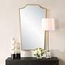 1_Uttermost Demure Antique Gold Leaf 24" x 40" Wall Mirror