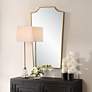 3_Uttermost Demure Antique Gold Leaf 24" x 40" Wall Mirror more views