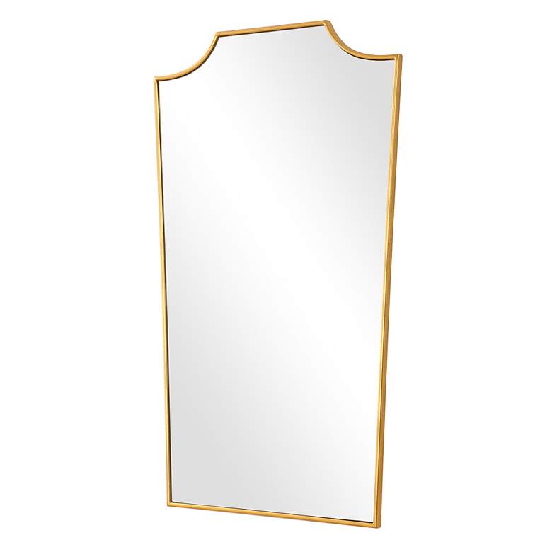 Image 4 Uttermost Demure Antique Gold Leaf 24" x 40" Wall Mirror more views