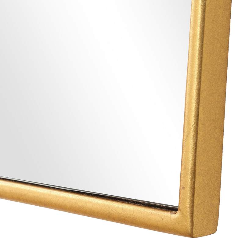 Image 5 Uttermost Demure Antique Gold Leaf 24" x 40" Wall Mirror more views