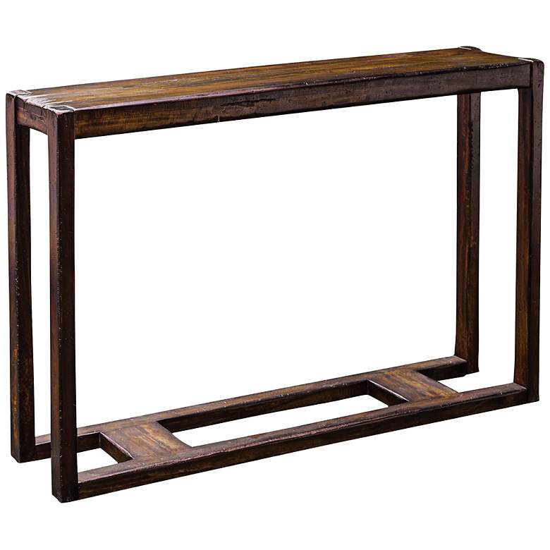 Image 1 Uttermost Deni Honey Wood Console Table