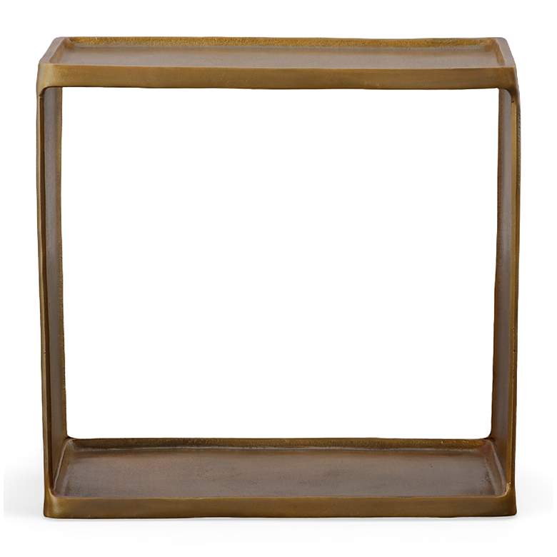 Image 1 Uttermost Derwent 20" Wide Antique Brass Side Table