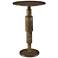 Uttermost Descend 14" Wide Antique Gold Round Accent Table