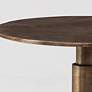 5_Uttermost Descend 14" Wide Antique Gold Round Accent Table more views