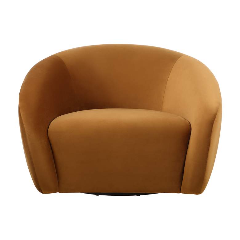Image 2 Uttermost DeSoto Hazelnut Fabric Swivel Chair