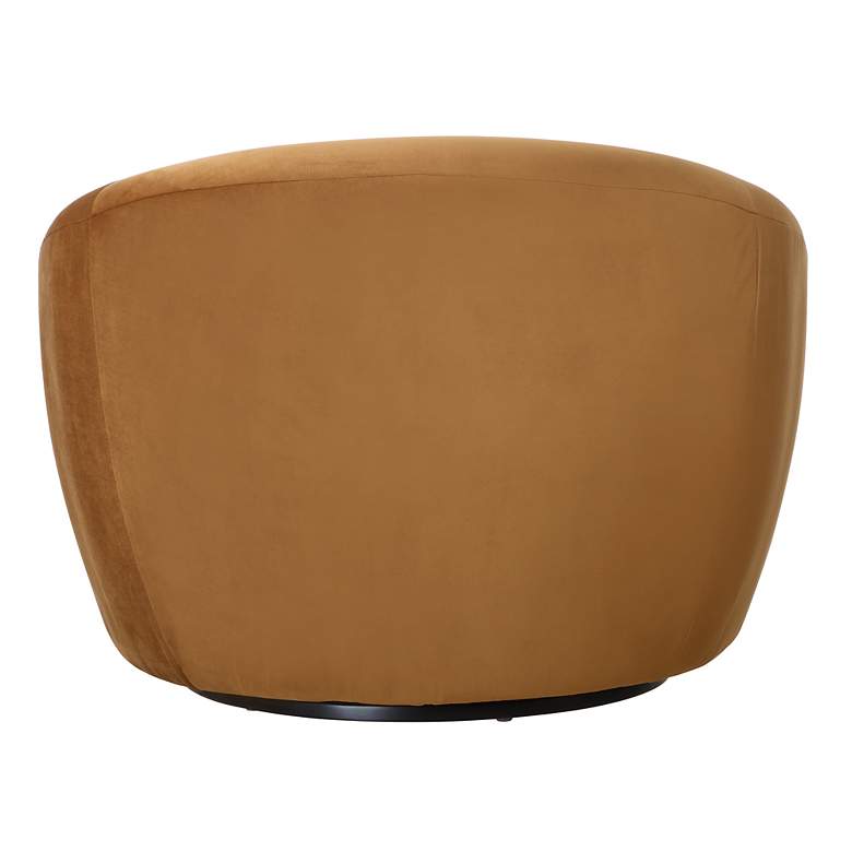 Image 6 Uttermost DeSoto Hazelnut Fabric Swivel Chair more views