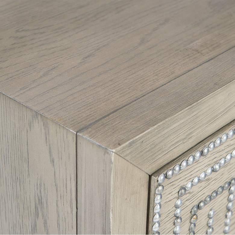 Image 6 Uttermost Devya 32" Wide Mushroom Gray 3-Drawer Accent Chest more views