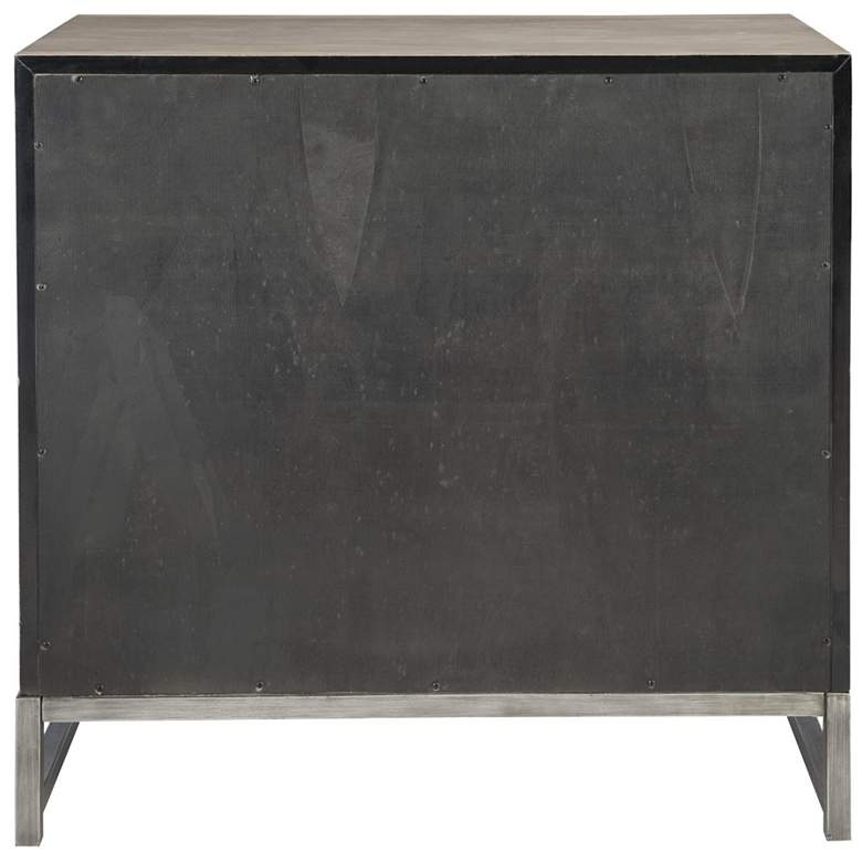 Image 7 Uttermost Devya 32 inch Wide Mushroom Gray 3-Drawer Accent Chest more views