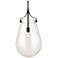 Uttermost Dewdrop 13 1/2" Wide Black 1-Light Pendant
