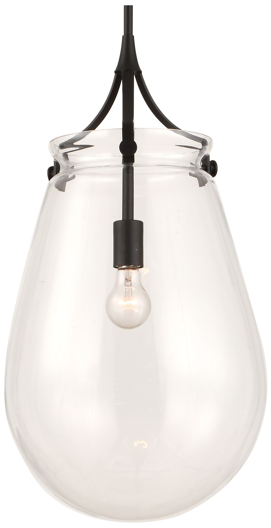 Image 3 Uttermost Dewdrop 13 1/2" Wide Black 1-Light Pendant more views