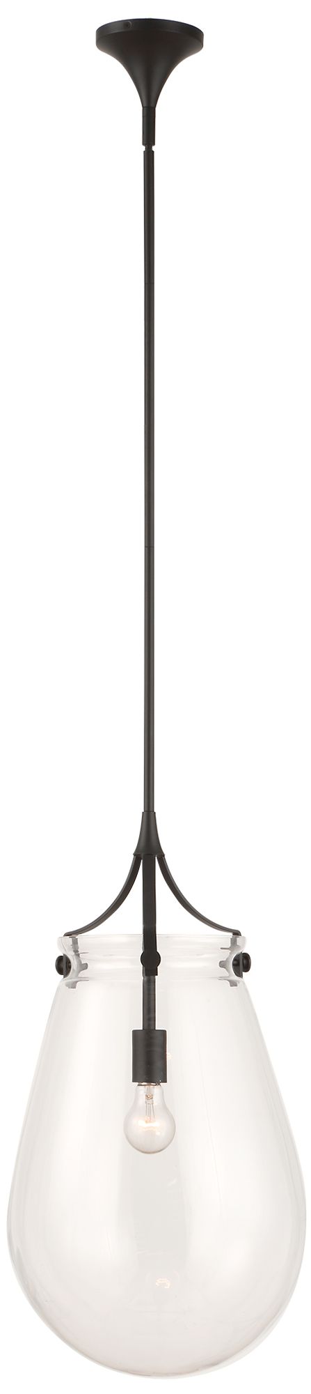 Image 5 Uttermost Dewdrop 13 1/2" Wide Black 1-Light Pendant more views