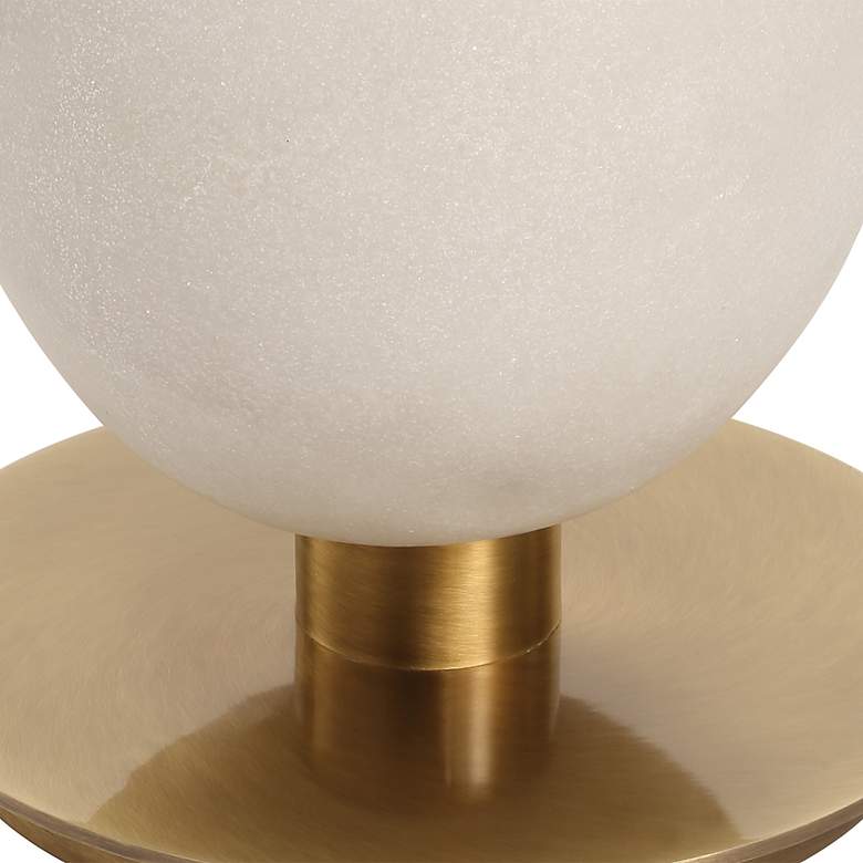 Image 4 Uttermost Dewdrop 64" High Brass and White Stone Floor Lamp more views