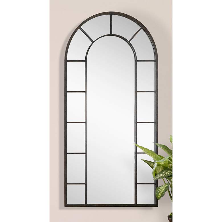 Image 1 Uttermost Dillingham 78 1/2" x 39 1/2" Arch Top Wall Mirror