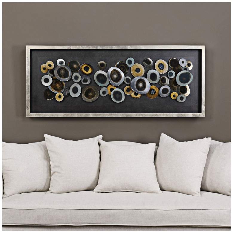 Image 2 Uttermost Discs Shadow Box 62 inch Wide Framed Wall Art more views