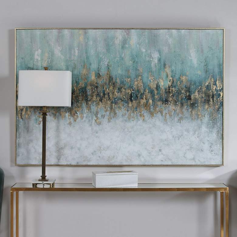 Image 1 Uttermost Divide 61" Wide Framed Canvas Wall Art