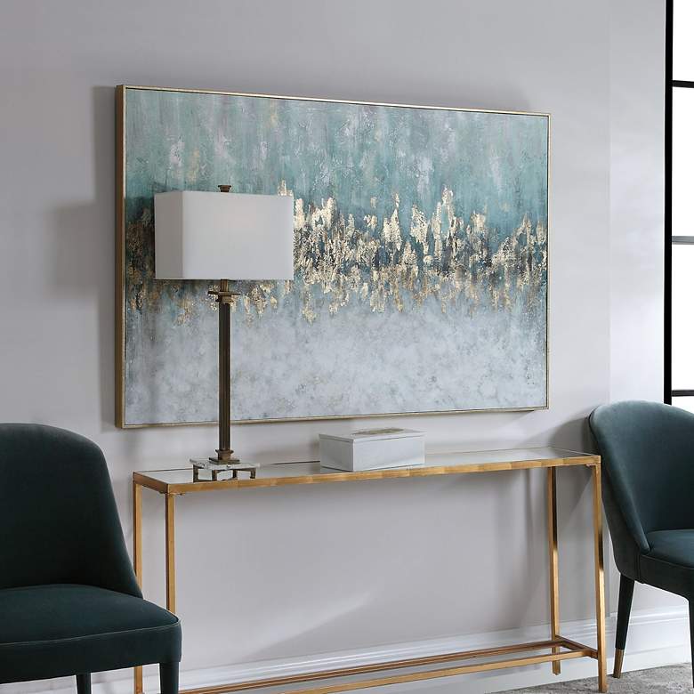 Image 3 Uttermost Divide 61" Wide Framed Canvas Wall Art more views