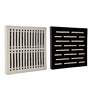 Uttermost Domino Effect Set of 2 Black and Ivory Wall Decor