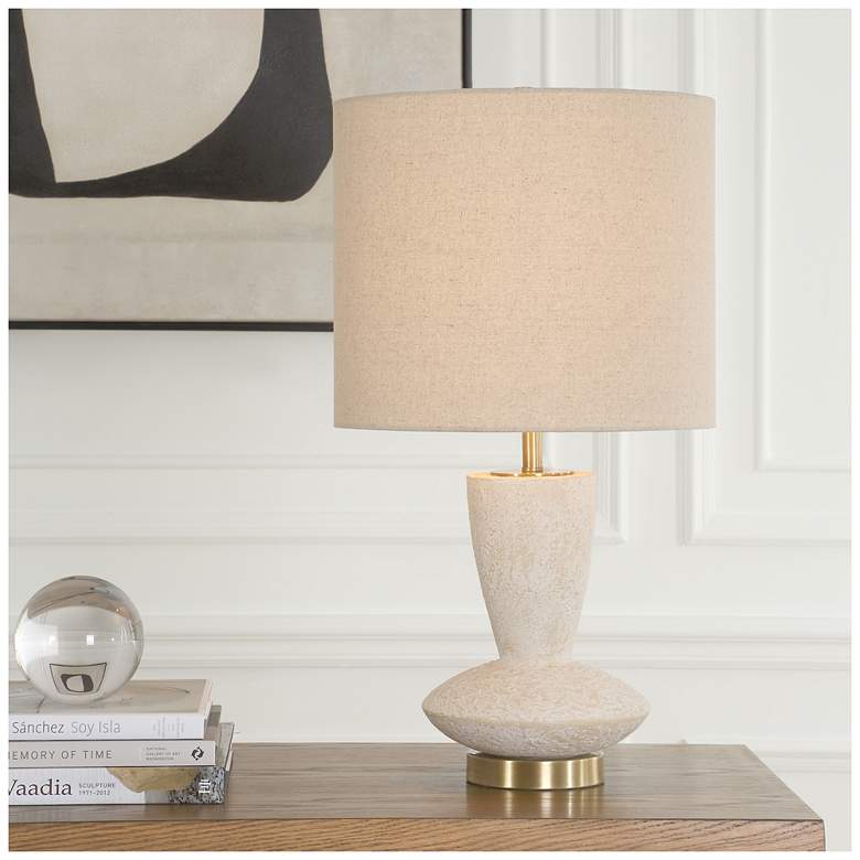 Image 1 Uttermost Doreyn 25 3/4" Ivory Ceramic Table Lamp