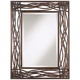 Image3 of Uttermost Dorigrass Mocha Brown 32" x 42" Wall Mirror
