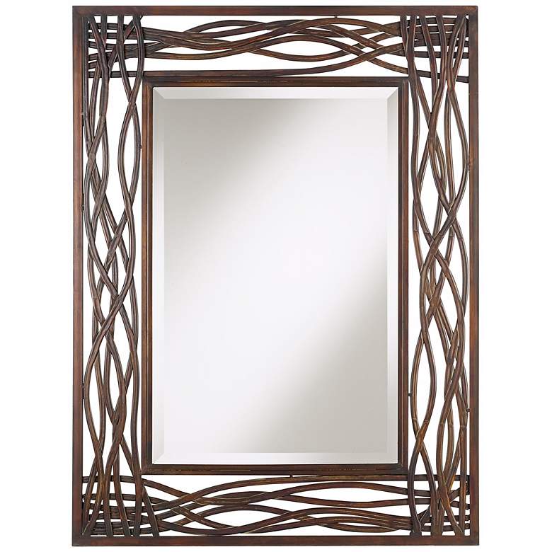 Image 3 Uttermost Dorigrass Mocha Brown 32" x 42" Wall Mirror