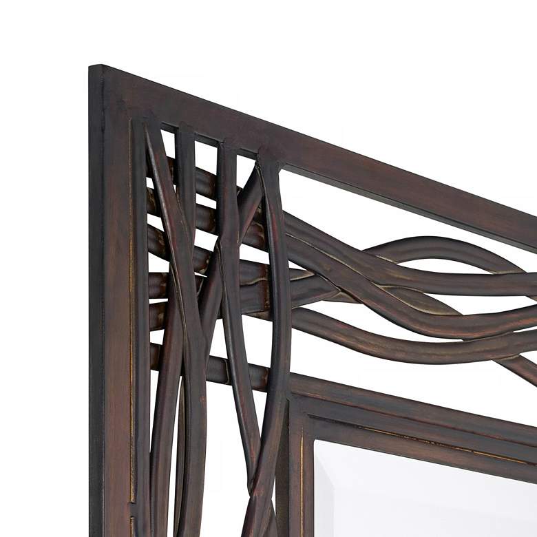Image 4 Uttermost Dorigrass Mocha Brown 32" x 42" Wall Mirror more views