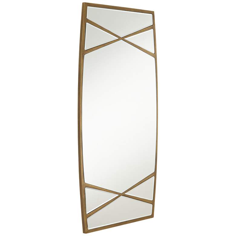 Image 6 Uttermost Double Cross Gold 23 1/4" x 42" Rectangular Wall Mirror more views