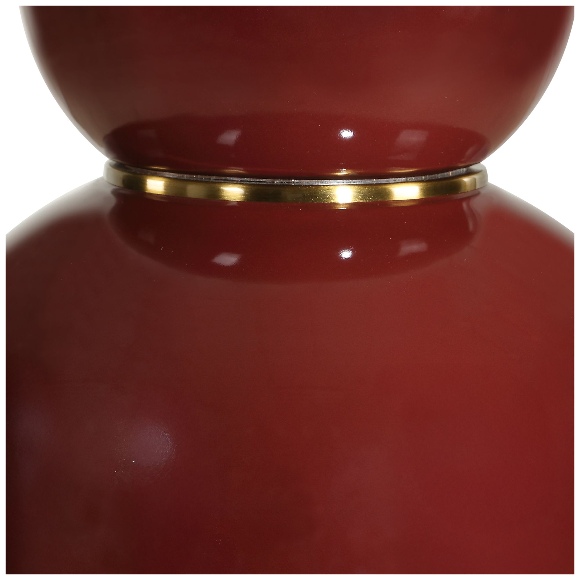 Image 5 Uttermost Double Gourd 30" Burgundy  Table Lamp more views