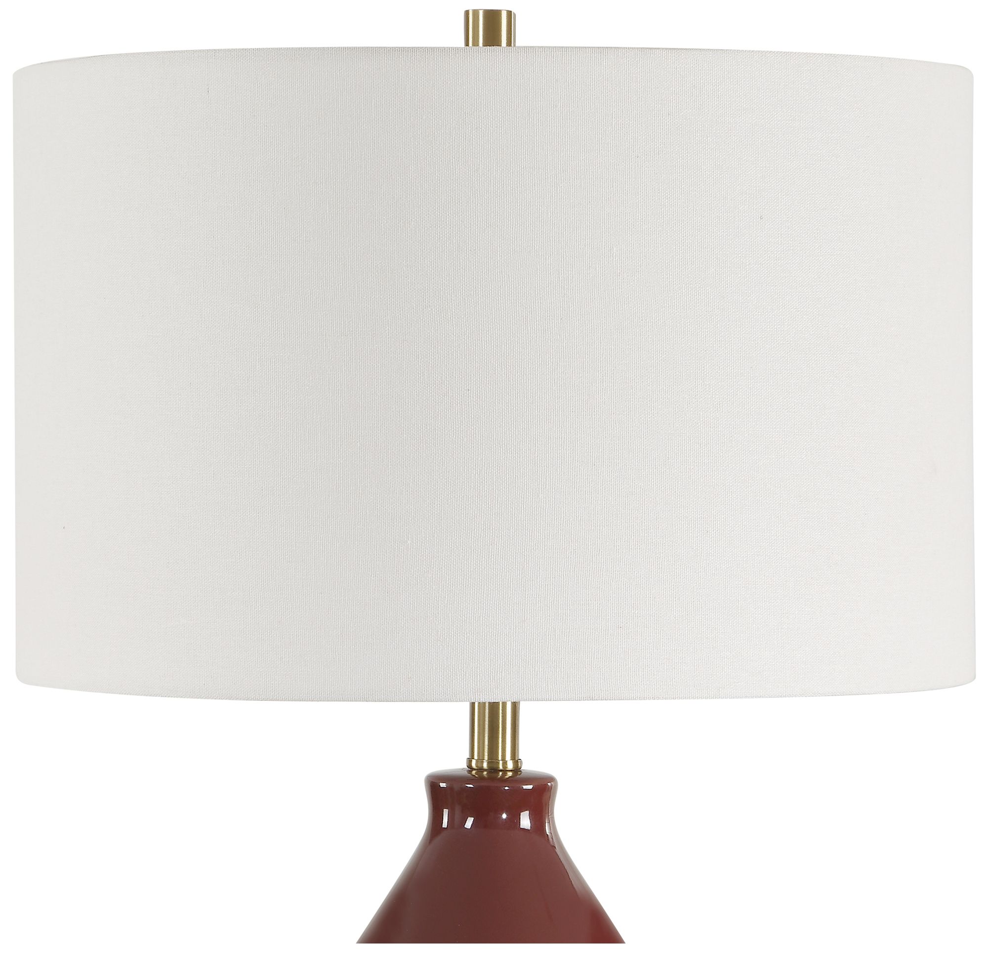 Image 6 Uttermost Double Gourd 30" Burgundy  Table Lamp more views